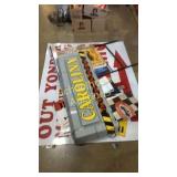 Extra large pile of signs. Everybody thank Pat