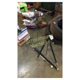 Hanging plant holder, Tripod, baton and baseball