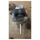 Very extra cushioned black and grey swivel-eze