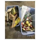 Misc box, hooks, fishing misc