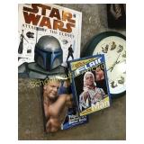 Books and fish clock