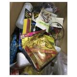 Misc fishing lures, bike stuff, flashlight