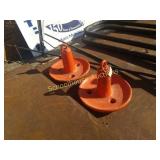 Pair of orange anchors
