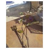 Pretty metal flower yard art
