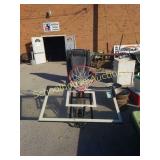 Basketball goal with slight crack