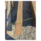 7 approximately 16"  2 x 8 redwood