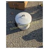 Covered ice cream dish