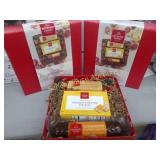 3 boxes hickory farms sausage and cheese