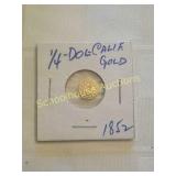 1852 1/4oz - dol- Calif. Gold coin