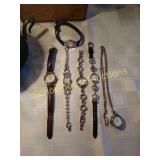 Group of 6  ladies watches.