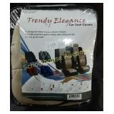 Trendy Elegance Car Seat Covers  Carmel & Black