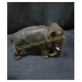 Cast Iron Still Bank Elephant 4" long