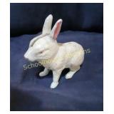 Cast Iron Still Bank Rabbit