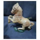 Cast Iron Still Bank Bucking Horse 5" long
