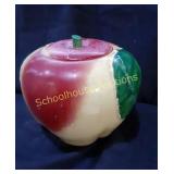 Vintage Apple Cookie Jar 8" tall not marked