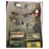 Flat of lures. 4 in boxes
