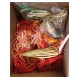 Box of lures some have hooks