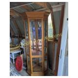 Corner china cabinet no shelving