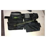 AWP tool belt adjustable 2 big pouches 1 small