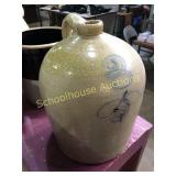 Bee 3 gallon crock jug with handle