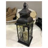 Decorative lantern with flameless candle