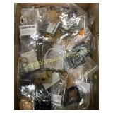 Flat of assorted jewelry Mostly new in package