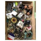 Flat of assorted jewelry