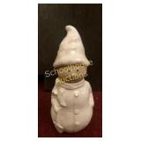 Large ceramic snowman approx 15? tall  wearing