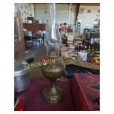 Brass oil lamp