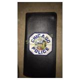 Police clip board with old telephone box no phone