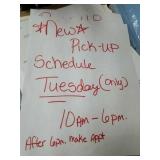 Pick up Tuesday 10am-6pm only