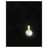 14k gold pendant marked "MA" (Mark Anthony)