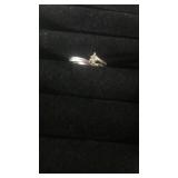 10k white gold marquise diamond ring approx size