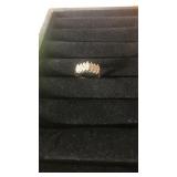 10k gold genuine diamond ring size 8