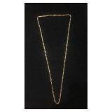 14k gold Italian figurines link necklace 20 inch