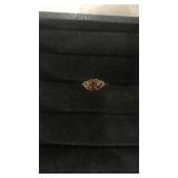 10k gold ruby diamond ring size 6.25