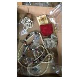 Flat of assorted jewelry