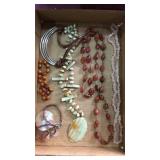 Flat of assorted necklaces lot of beautiful
