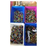 Beaded jewelry. Mostly necklaces