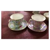 2 sets cups & saucers England