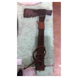 Wood handle tomahawk