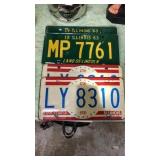 4 Illinois license plates 2x 1976 & 2x 1963
