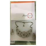 Necklace & earrings set new in box. Pearl