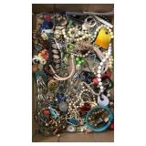 Flat of assorted jewelry