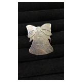 Sterling bell brooch / pendant