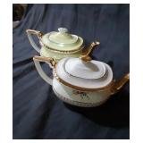 Beautiful Tea Pots x2 both Marked approx 10x6