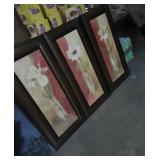 36x17 Framed Art x3