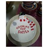 Cookies for Santa plate