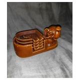 Brown Elephant Srackable Ashtray holder
