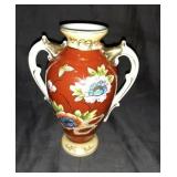 Hand Painted Vase marked 7" tall